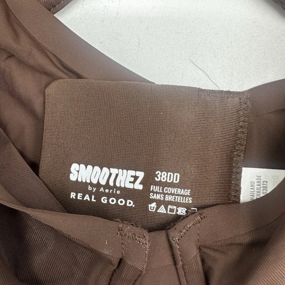 Set of 2 new Aerie Smoothez 38DD full coverage chocolate brown bras - Picture 3 of 4